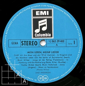 Lale Andersen: Mein Leben, meine Lieder
