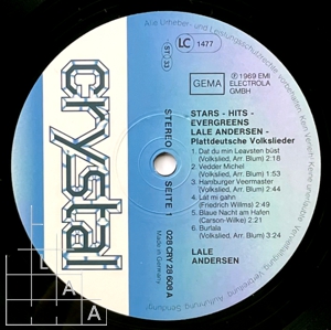 Stars, Hits, Evergreens: Lale Andersen - Plattdeutsche Volkslieder