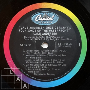 Lale Andersen sings Germany's Folk Songs of the Waterfront