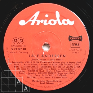 Lale Andersen: Zwölf Länder, zwölf Lieder