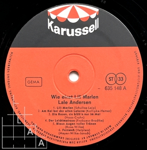 Lale Andersen: Wie einst Lili Marleen