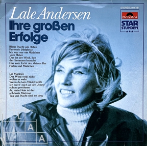 Lale Andersen - Ihre großen Erfolge