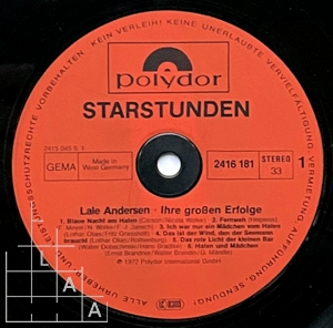 Lale Andersen - Ihre großen Erfolge