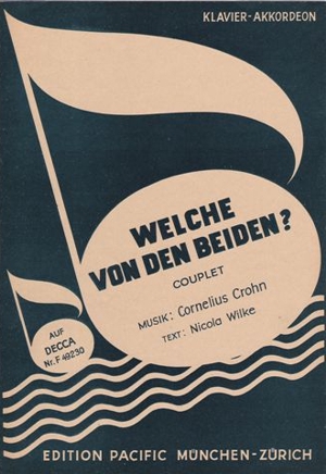 Deckblatt Notenblatt