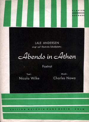 Deckblatt Notenblatt